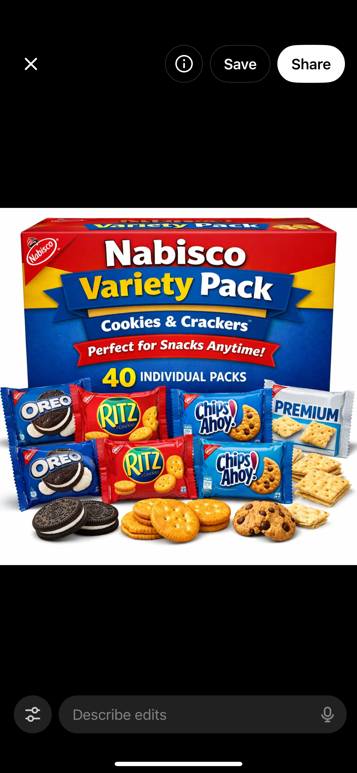 Nabisco Variety Pack Snacks – 40 Individual Packs | Bulk Cookies & Crackers.