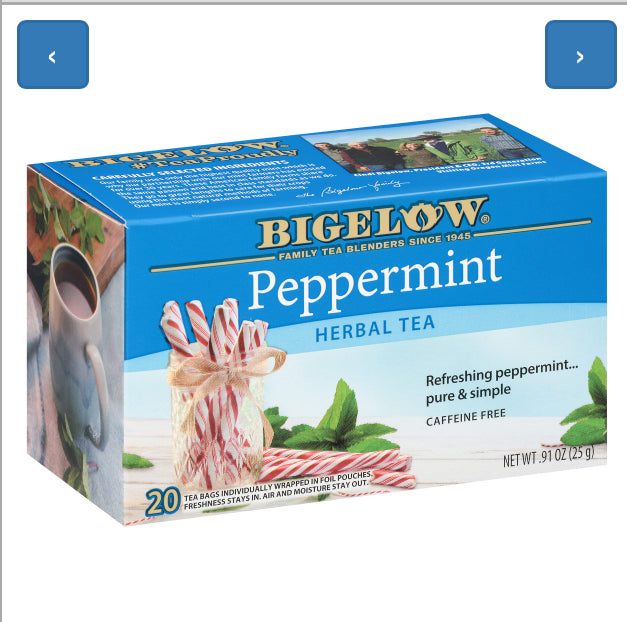Bigelow Tea – Peppermint Herbal Tea (Caffeine Free)