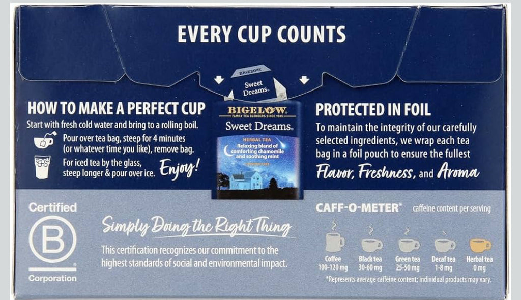 Bigelow Tea – Sweet Dreams Herbal Tea (Caffeine Free)