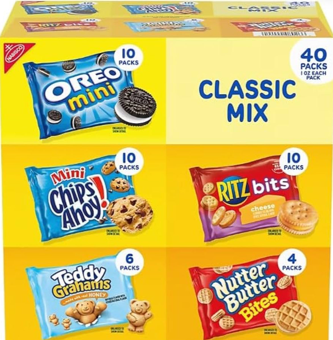 Nabisco Variety Pack Snacks – 40 Individual Packs | Bulk Cookies & Crackers.